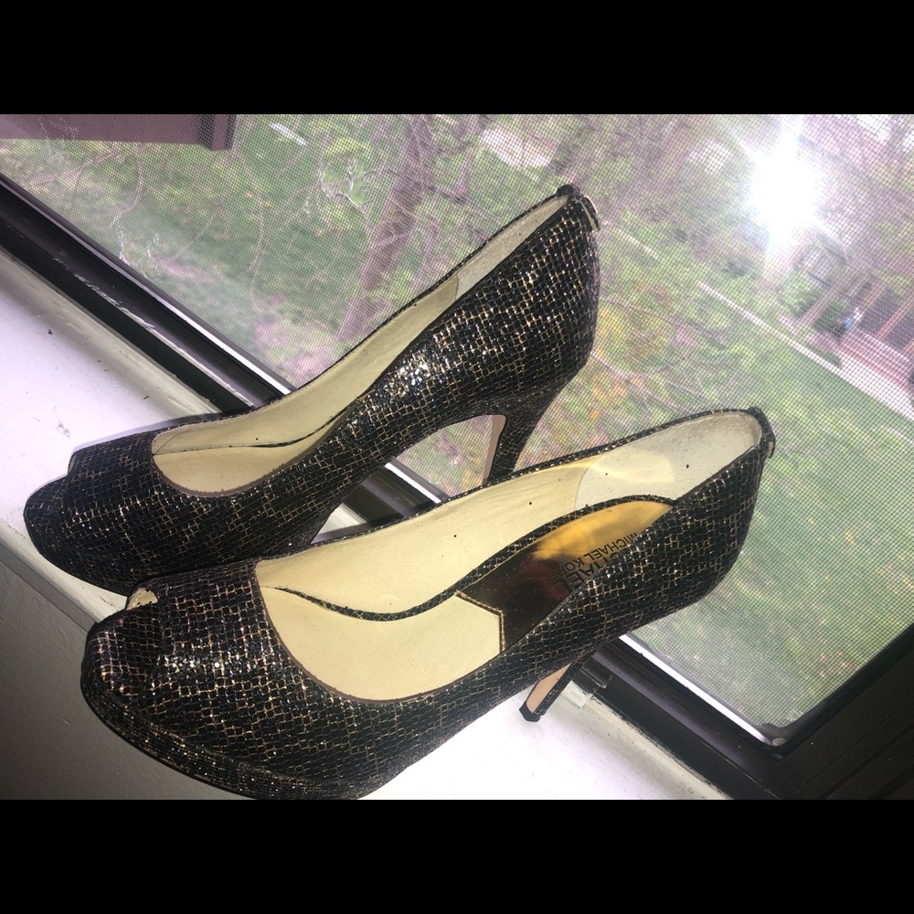 Michael Kor’s Cheetah Print Peep Toe Heels